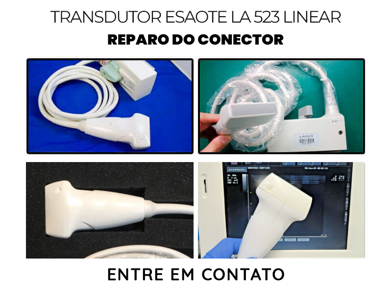 REPARO DO CONECTOR TRANSDUTOR ESAOTE LA523 LINEAR