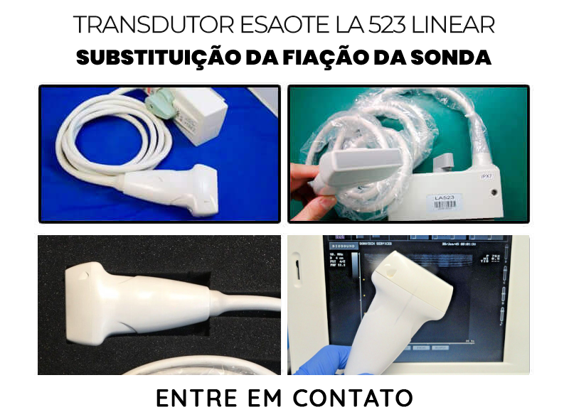 SUBSTITUIÇÃO DA FIAÇÃO DA SONDA TRANSDUTOR ESAOTE LA523 LINEAR